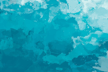 Turquoise marbling watercolor abstract frame texture background