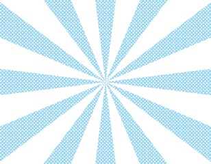 集中線　余白　スペース　青色　水色　水玉