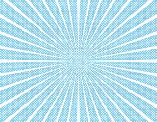 Obraz premium 集中線 余白 スペース 青色 水色 水玉