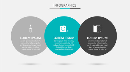 Set Roulette construction, Screwdriver and Wallpaper. Business infographic template. Vector