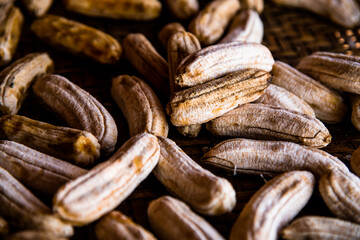Sun Dried Bananas are products made from bananas that are processed by drying