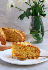 Apple and apricot cake
