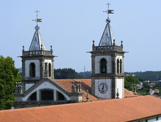 Fototapeta na wymiar Sao Bento church in Santo Tirso, Norte - Portugal 
