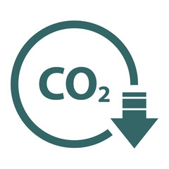 Obraz premium CO2 reduce cloud icon, clean global emission, environment eco design symbol vector illustration