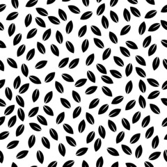 Flower leaf fashion design, natural ornament seamless pattern,  textile background vector illustration