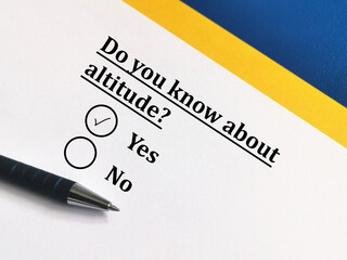 Fototapeta premium Questionnaire about space technology