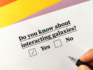 Questionnaire about space technology