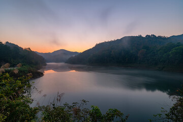 Ban Viet Lake in Cao Bang in autumn