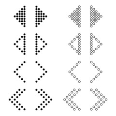 Set of Swipe up internet button, online web design arrow move icon, vector illustration