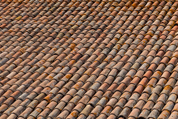 old Italian clay tiles background
