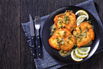 chicken piccata with lemon capers butter sauce