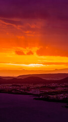 sunset in tenerife