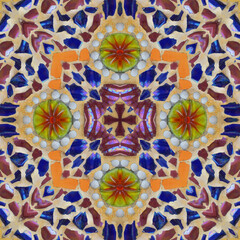 Seamless kaleidoscope or endless pattern for background