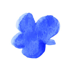 Flower icons isolated on white background. Logo sign design. Modern brush watercolor illustration. Vector