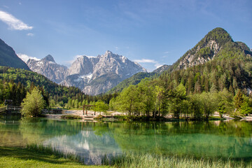 Fototapeta na wymiar Alpsee in den Julischen Alpen