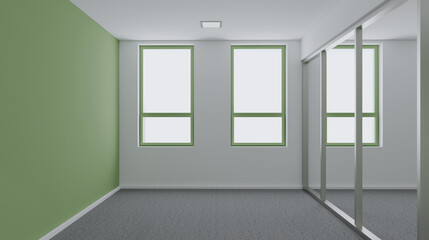 Modern meeting room. 3D rendering.