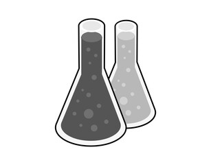 Chemistry isometric design icon. Vector web illustration. 3d colorful concept