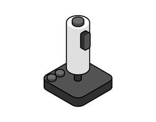 Gamepad isometric design icon. Vector web illustration. 3d colorful concept