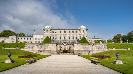Powerscourt Estate, 13th century castle altered to country house surrounded by 47 acers of...