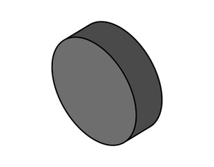 Rec isometric design icon. Vector web illustration. 3d colorful concept