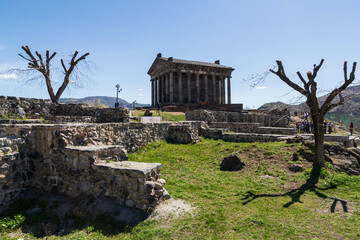 Temple of Garni - a pagan temple in Armenia was built in the first century ad by the Armenian king...