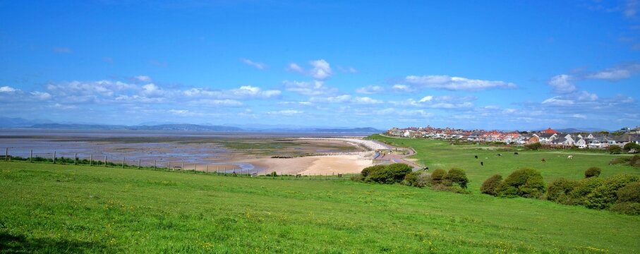 Heysham and Morecambe Bay on a spring day