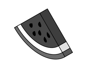 Watermelon isometric design icon. Vector web illustration. 3d colorful concept