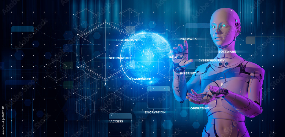Poster ai robot process automation rpa document management system dms for company digital transformation pa