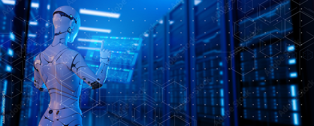 Poster ai robot process automation rpa document management system dms for company digital transformation pa