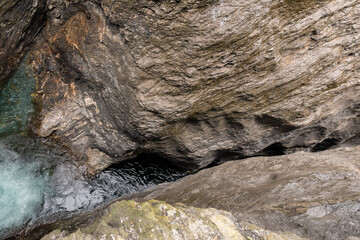 Incredible Viamala canyon in Grison in Switzerland