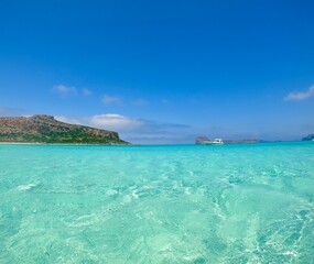 Breath taking turquoise Balos Dream Beach crete 