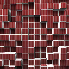 Red square backgrounds