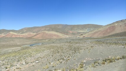 Montañas de varios colores, Puna Jujueña.
Jujuy Argentina Region Norte.