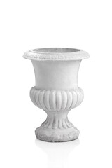 Concrete cement gray pots