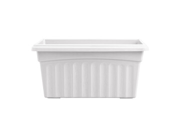 Empty plastic flower pots