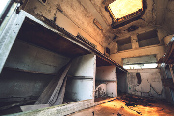 Fototapeta premium Old rusty cars for safari in the jungle of Africa