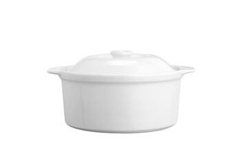 White pot ceramic on white