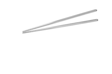 Stainless Steel Chopsticks isolated on white