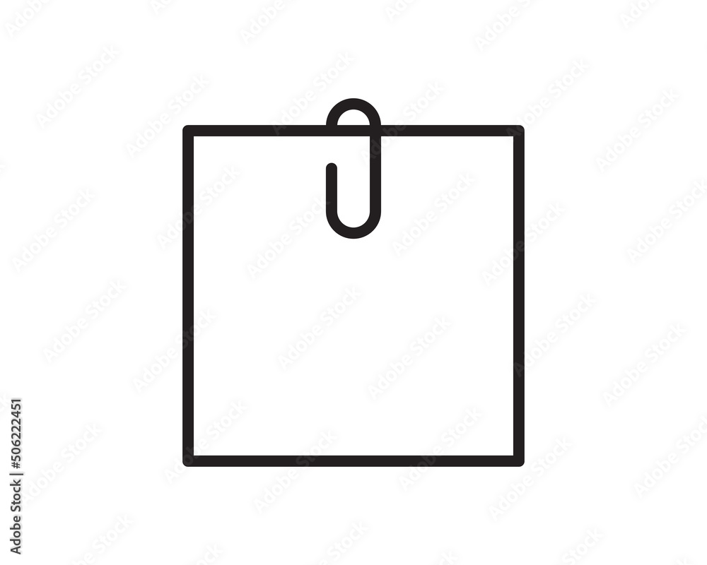 Aufkleber note icon vector sign. paper message or document page.