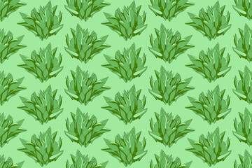 Fototapeta na wymiar Foliage pattern of leaf plant for textile design. Floral art for wallpaper or fabric fashion.