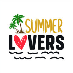 Summer lovers svg design