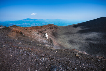 前掛山から見る浅間山全景