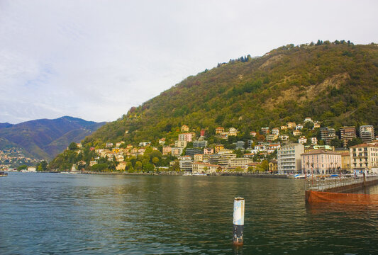 Panorama of Lake Como in Lombardy