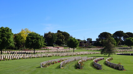 Torino di Sangro, Italy - Sangro River War Cemetery. British and Commonwealth War Cemetery....