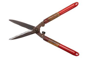 Grass scissors isolated on white