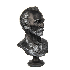 stone sculpture luxury living room accessories isolated on white