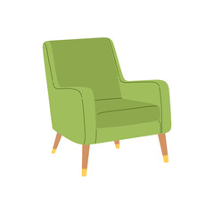 Chair in scandinavian style flat design vector