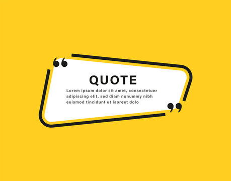 quote box frame icon, texting quotes boxes speech bubble with quotation marks. line quote frames - quotation bubble banner with empty frame