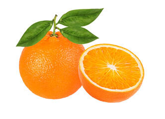 Fototapeta na wymiar orange fruit isolate on white background
