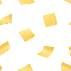 Cheese slices isolated on white background, SEAMLESS, PATTERN